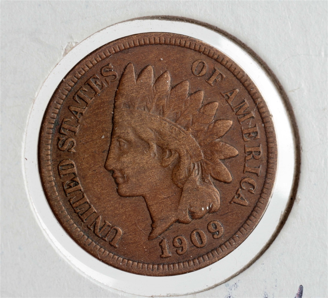 1909 S INDIAN HEAD CENT.