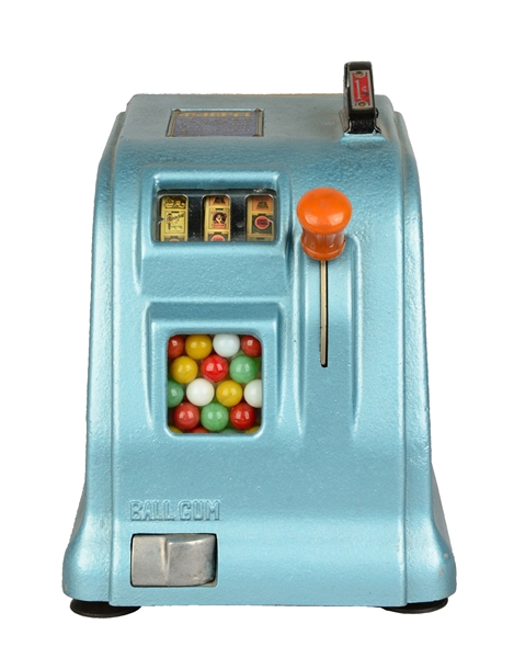 1¢ DAVAL MARVEL GUM BALL VENDOR CIGARETTE TRADE STIMULATOR.