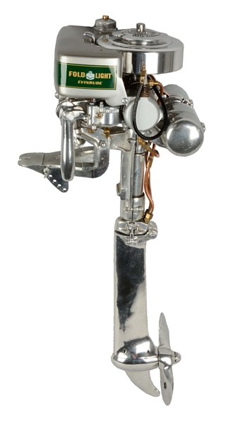 EVINRUDE FOLD LIGHT OUTBOARD BOAT MOTOR.