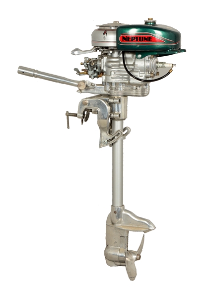 MUNCIE GEAR WORKS NEPTUNE OUTBOARD BOAT MOTOR.