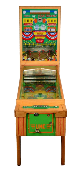 10¢ UNITED MFG. STAR SLUGGER BASEBALL ARCADE GAME. 