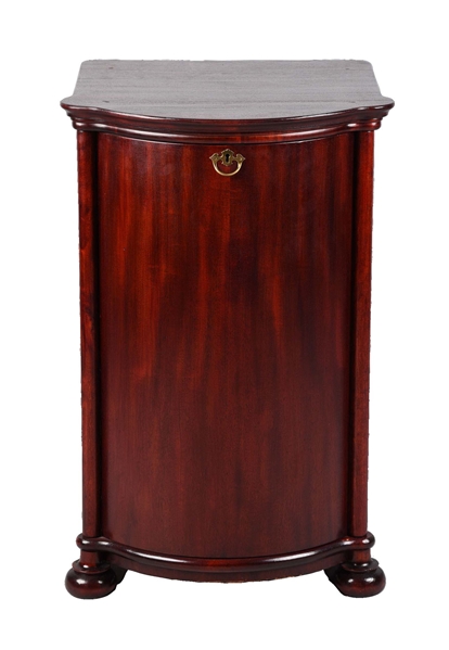 HERZOG MAHOGANY CYLINDER RECORD CABINET.