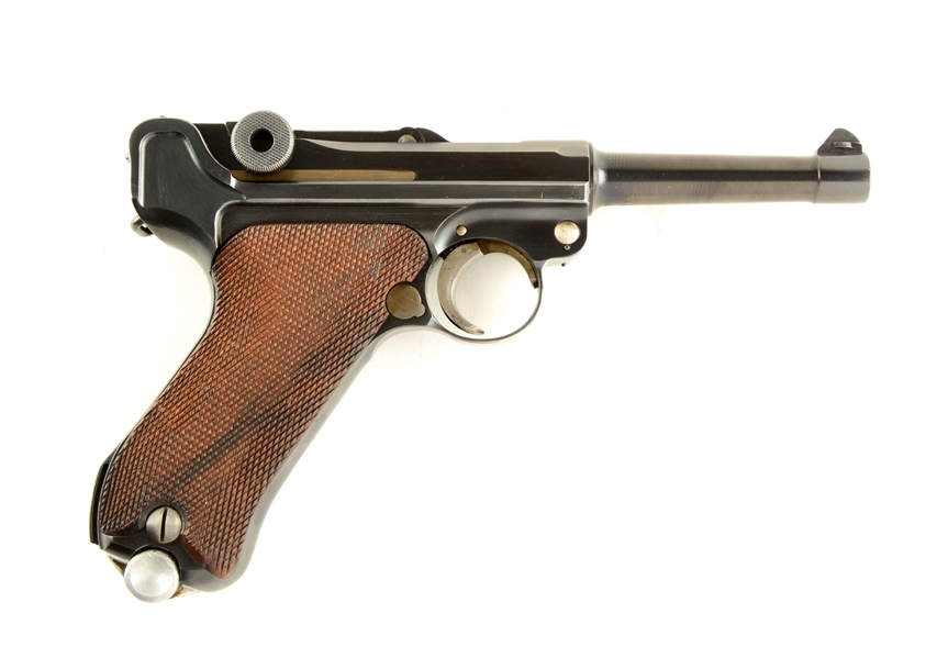 (C) MAUSER BANNER 1937 DATED COMERCIAL LUGER SEMI-AUTOMATIC PISTOL.