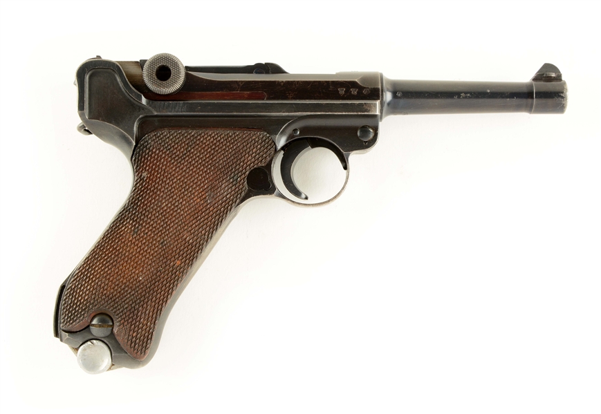 (C) MAUSER S/42 1939 DATED LUGER SEMI-AUTOMATIC PISTOL.