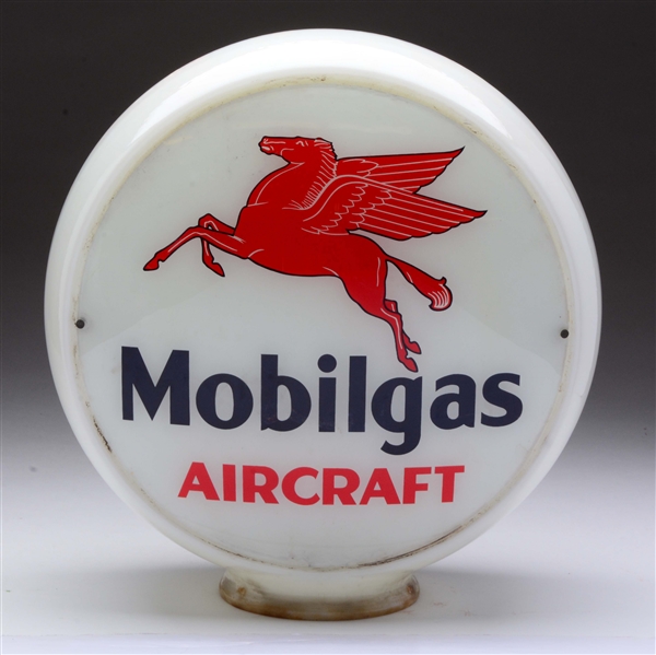 MOBILGAS AIRCRAFT W/PEGASUS 13-1/2" GLOBE LENSES.