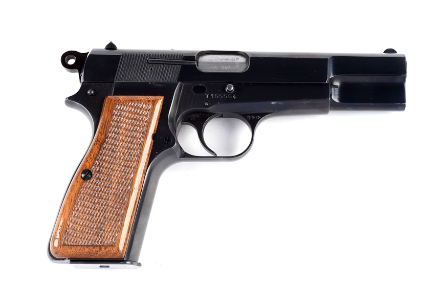 (M) BELGIUM BROWNING HI-POWER SEMI-AUTOMATIC PISTOL.