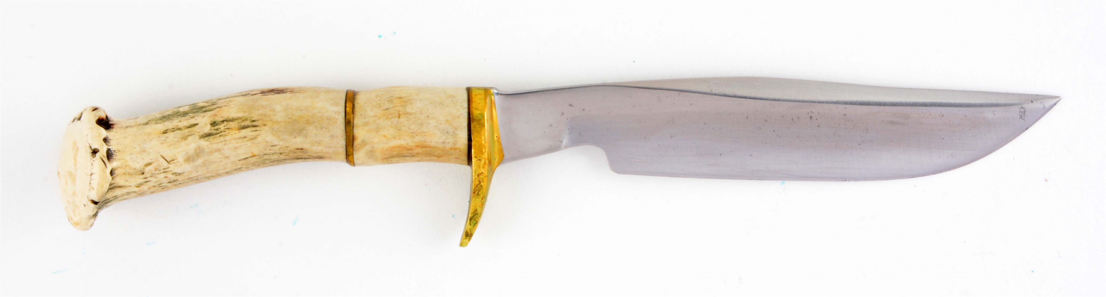 J.N. COOPER ONE OF A KIND STAG HANDLED FIXED BLADE.