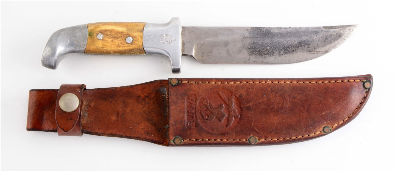 R.H. RUANA 16A STAG FIXED BLADE.