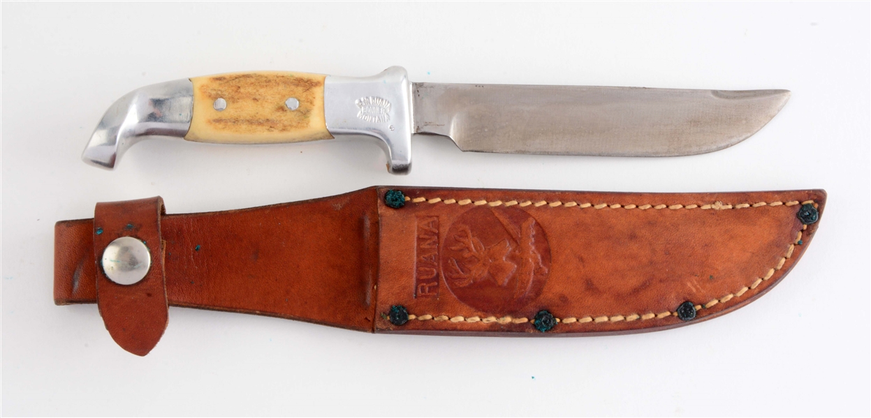 R.H. RUANA 12A SMALL "S" MARK STAG HANDLE.
