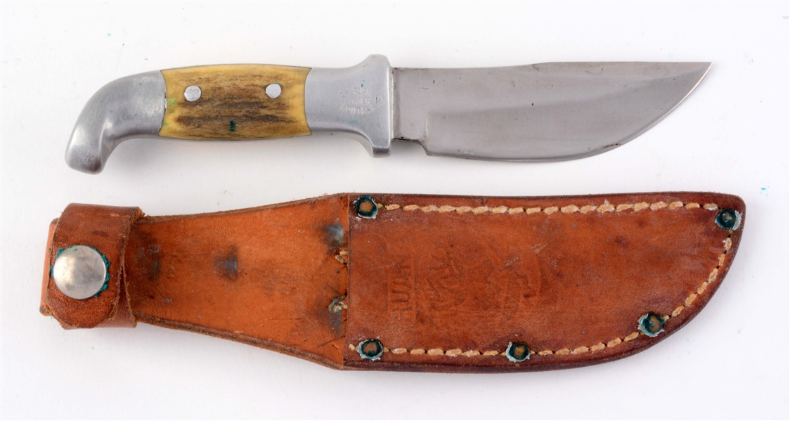 R.H. RUANA SMALL STAG HANDLED HUNTER "M" MARK 13A.