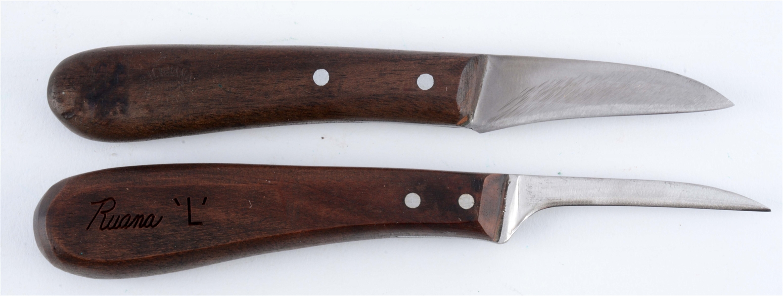 LOT OF 2: R.H. RUANA SPEICAL PURPOSE KNIVES TO CUT LEATHER.