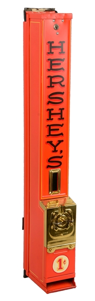 1¢ HERSHEYS CHOCOLATE BAR VENDING MACHINE.