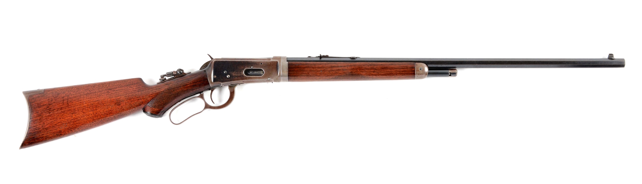 (C) SEMI-DELUXE WINCHESTER MODEL 1894 TAKEDOWN LEVER ACTION RIFLE.