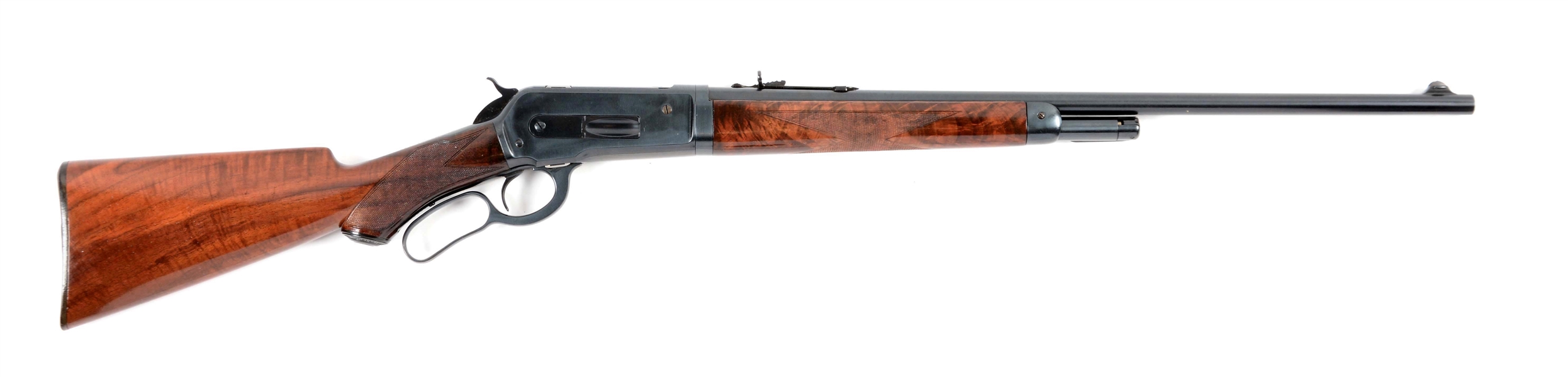 (C) DELUXE WINCHESTER MODEL 1886 TAKEDOWN LEVER ACTION RIFLE.