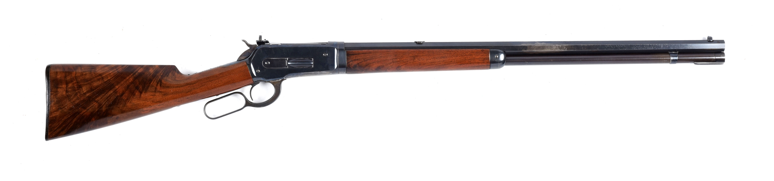 (C) WINCHESTER MODEL 1886 TAKEDOWN LEVER ACTION RIFLE.