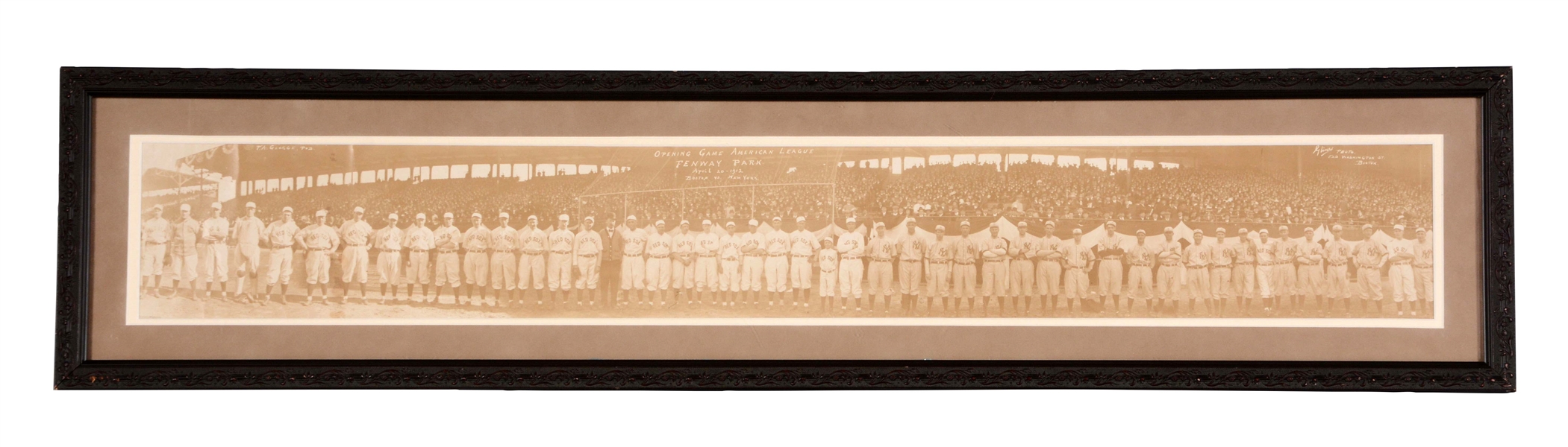 1912 OPENING OF FENWAY PARK RED SOX VS YANKEES PANORAMIC