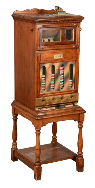 **5¢ O.D. JENNINGS ELECTROVENDOR SLOT MACHINE.