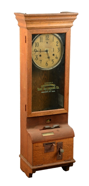 INTERNATIONAL TIME RECORDING CO. TIME CLOCK.