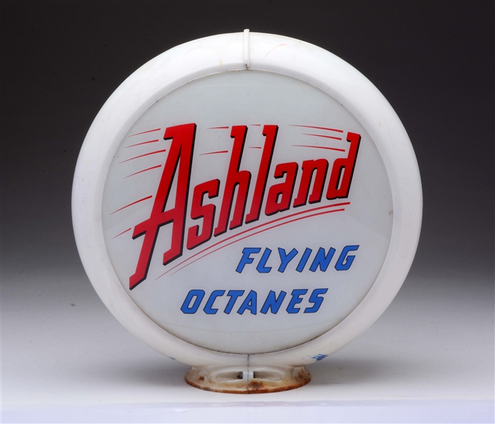ASHLAND FLYING OCTANES 13-1/2" GLOBE LENSES.