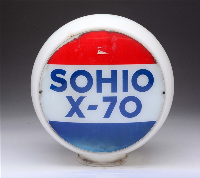 SOHIO X-70 13-1/2" SINGLE GLOBE LENS.