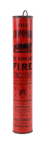 THE AUTOMOBILE DRY POWER POWDER FIRE EXTINGUISHER.