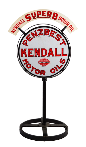 KENDALL PENZBEST MOTOR OIL PORCELAIN SIGN.