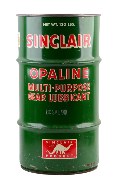 SINCLAIR OPALINE 110 POUND GREASE CAN.
