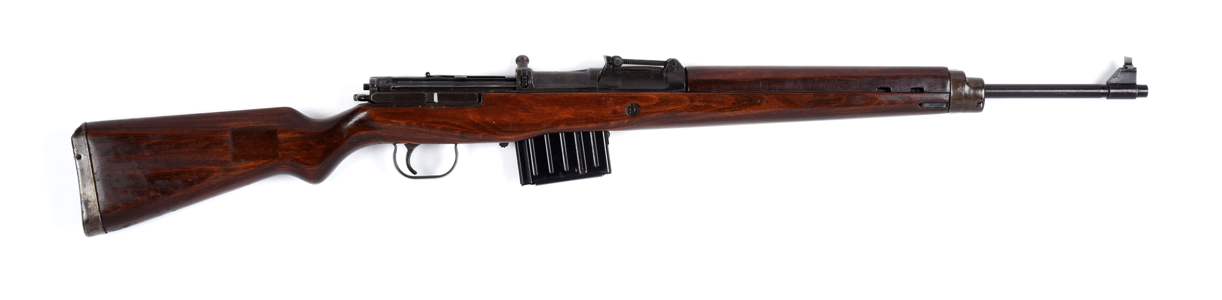 (C) GERMAN WALTHER K-43 MODEL G CODE QVE 1945 DATED RIFLE.