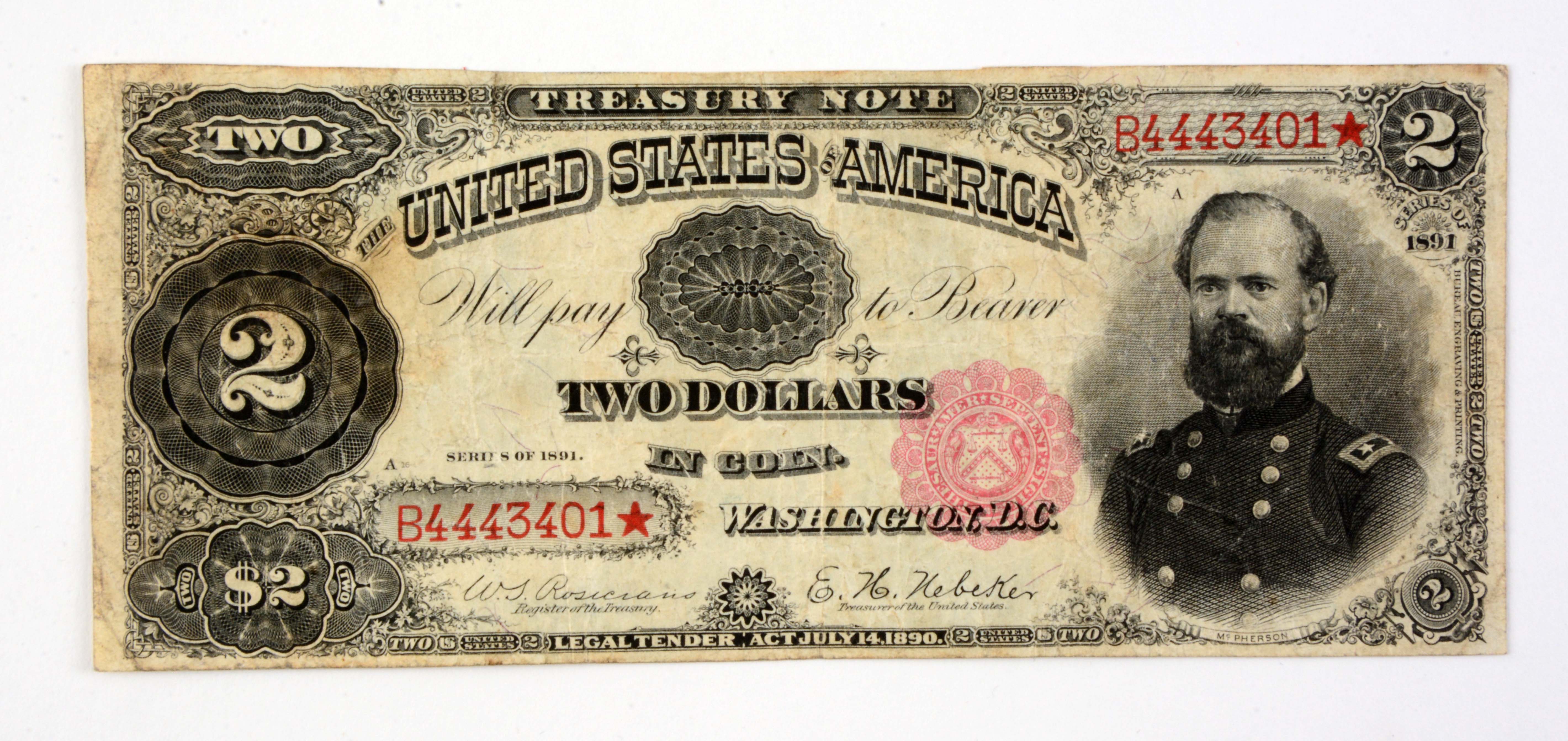 Тип 8.2 1891. Доллар 1891. 2 Доллара 1891.