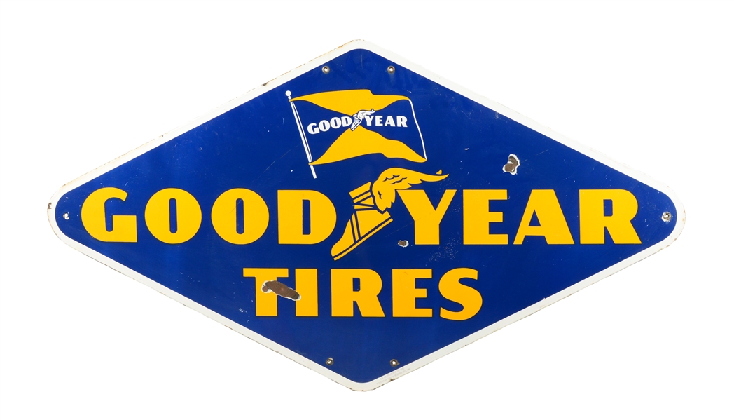 GOODYEAR TIRES PORCELAIN SIGN.