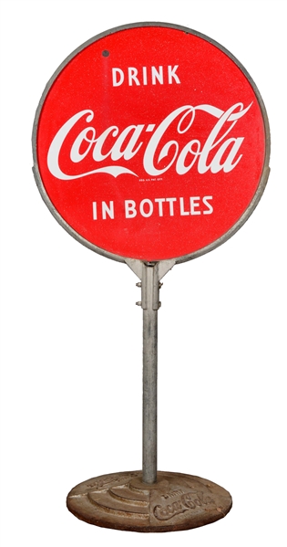 COCA-COLA LOLLIPOP SIGN. 