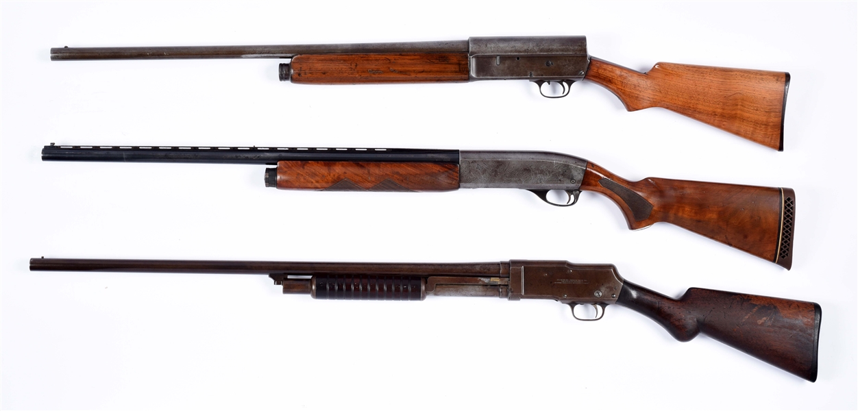 Lot Detail - (C) LOT OF 3: VINTAGE SHOTGUNS.