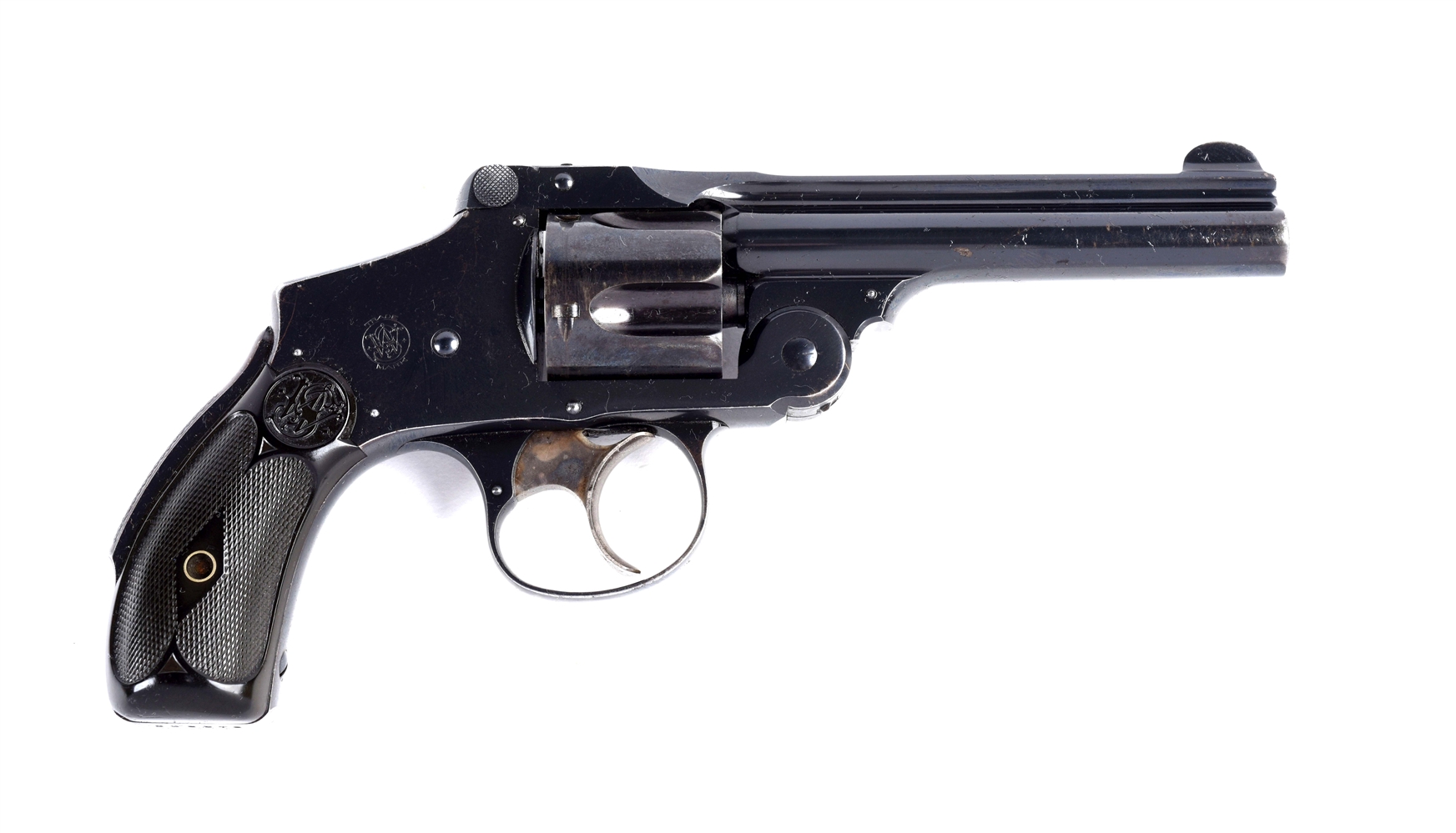 (C) S&W SAFETY HAMMERLESS 5TH MODEL DOUBLE ACTION REVOLVER.