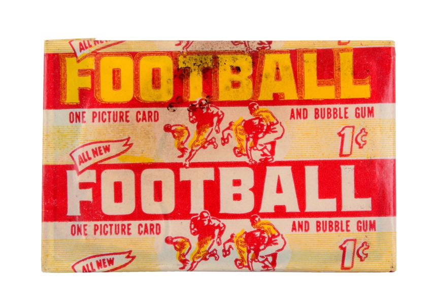 1952 UNOPENED BOWMAN SMALL FOOTBALL PACK.