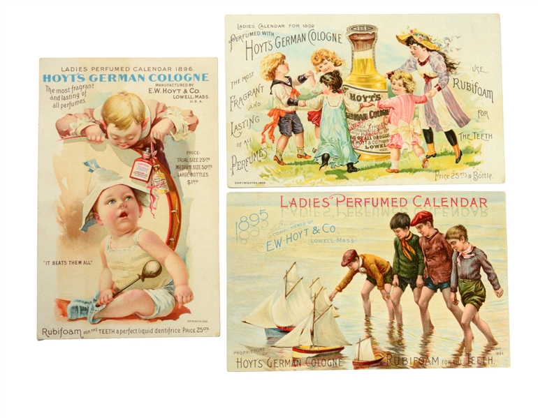 LOT OF 18: COLOGNE TRADE CARDS. 