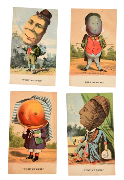 LOT OF 12: VEGGIE VEGETABLE PEOPLE TRADE CARDS. 