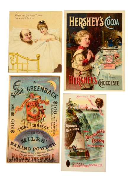 LOT OF 25: FOOD & BAKING TRADE CARDS. 