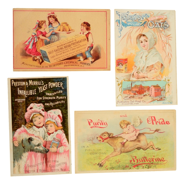 LOT OF 20: FOOD & BAKING TRADE CARDS. 