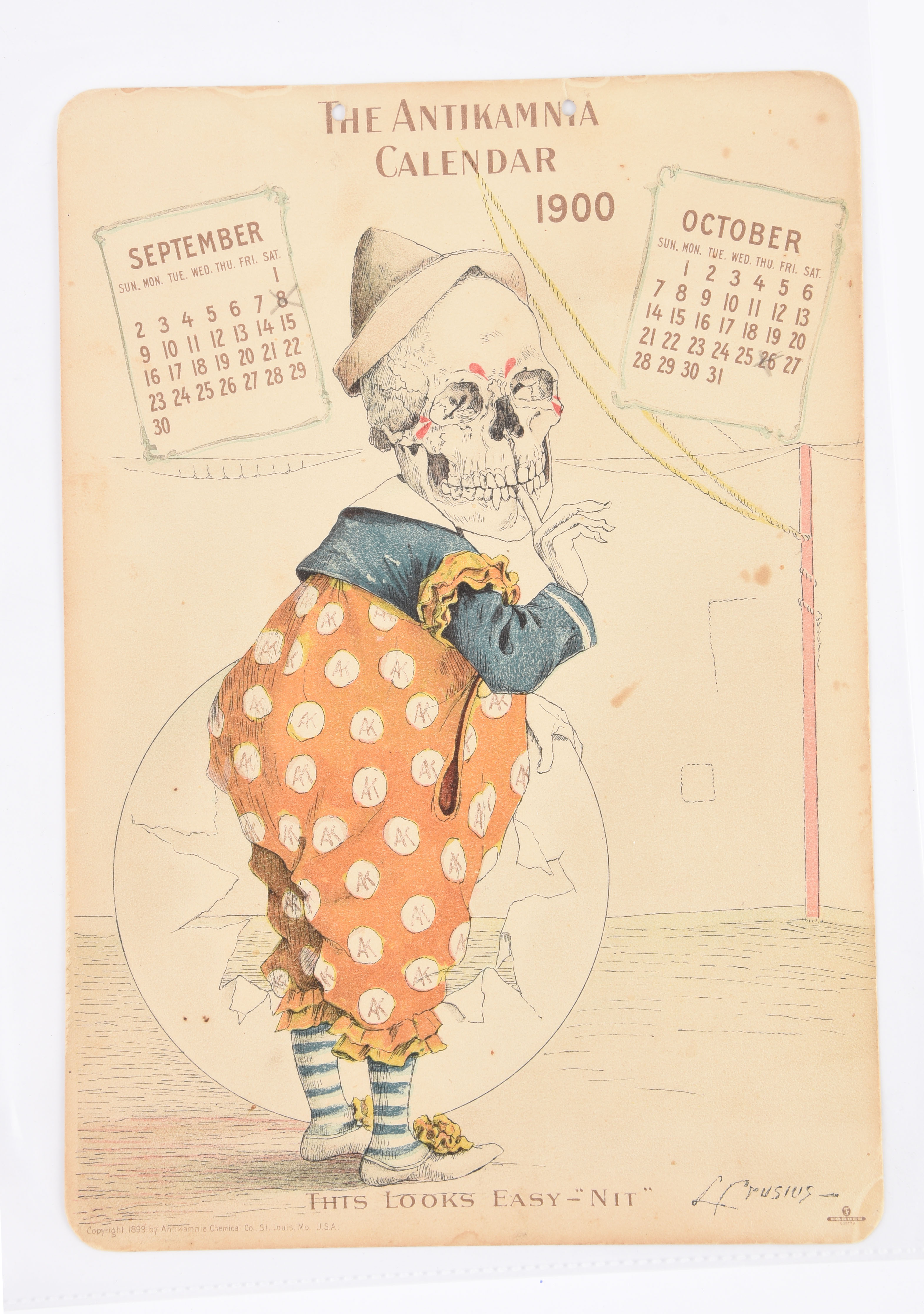 Календарь 1900. Календарь 1900 года. Antikamnia Calendar. Календарь 1899.