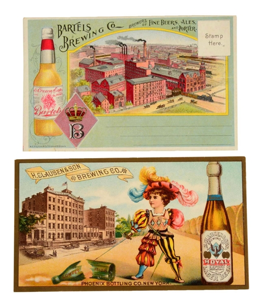 LOT OF 18: ALCOHOL & BREWERY TRADE CARDS. 