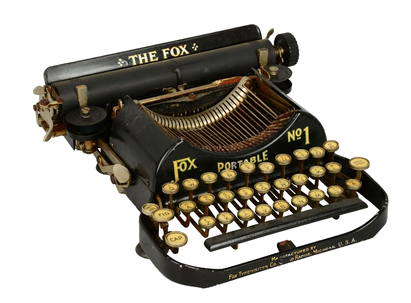 FOX NO.1 "BABY FOX" PORTABLE TYPEWRITER. 