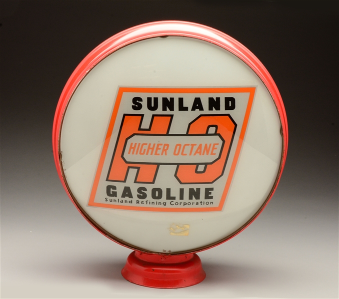 SUNLAND GASOLINE GAS PUMP GLOBE .