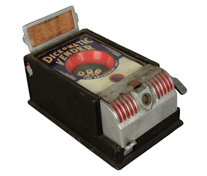 1¢ GROETCHEN TOOL DICE-O-MATIC VENDOR TRADE STIMULATOR.