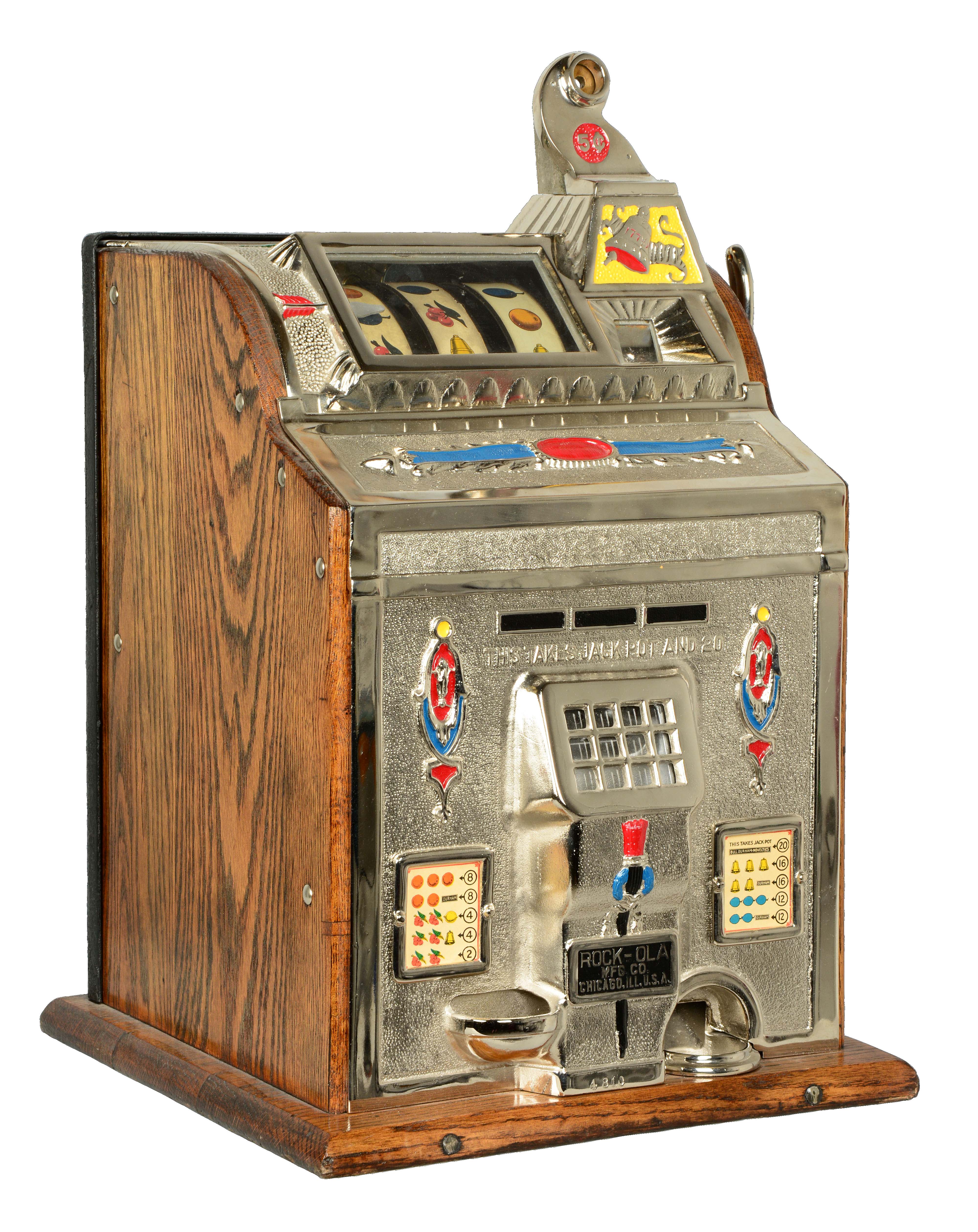 Lot Detail 5¢ Millsrock Ola Conversion Slot Machine