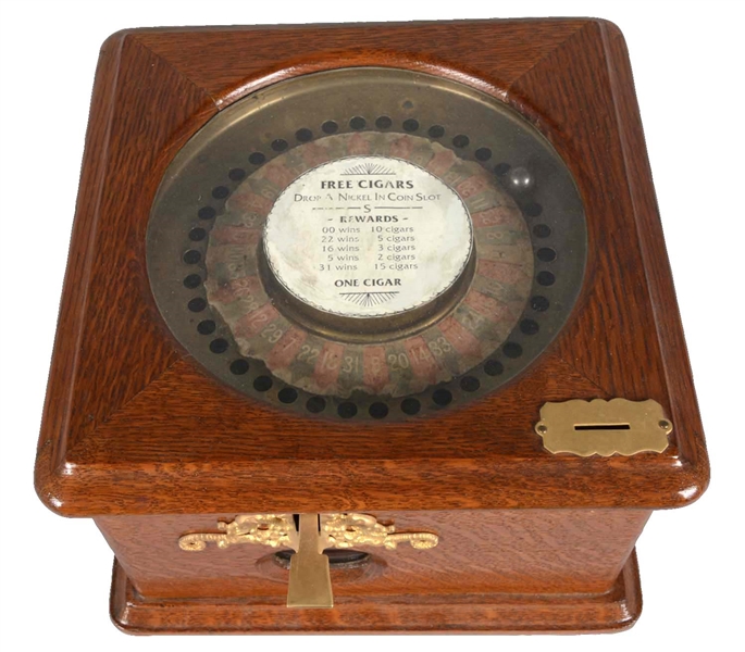 **5¢ WESTERN AUTOMATIC IMPROVED ROULETTE TRADE STIMULATOR.