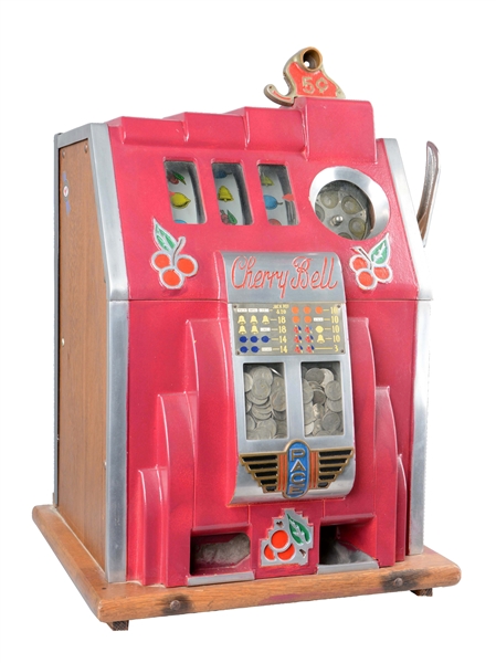 **5¢ PACE "CHERRY BELL" SLOT MACHINE.