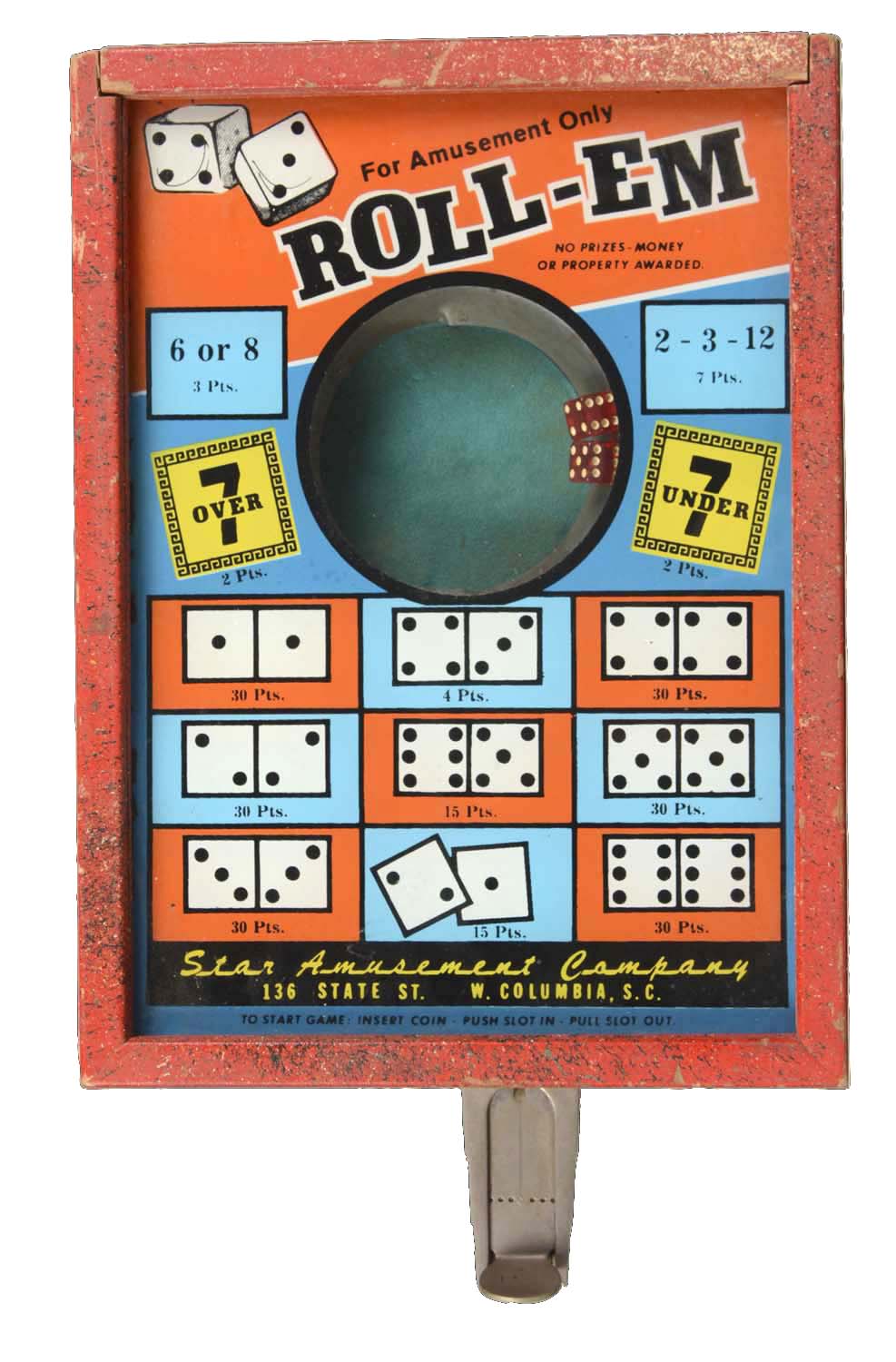 lot-detail-5-star-amusement-co-roll-em-dice-game