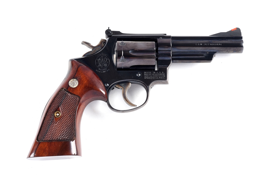 (M) EARLY BOXED SMITH & WESSON MODEL 19 DOUBLE ACTION REVOLVER (1960).