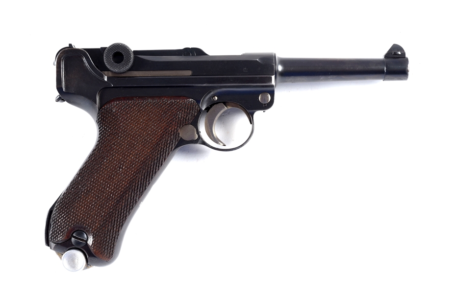 (C) VERY RARE NAVY S/42 MAUSER G DATE (1935) LUGER  SEMI-AUTOMATIC PISTOL.