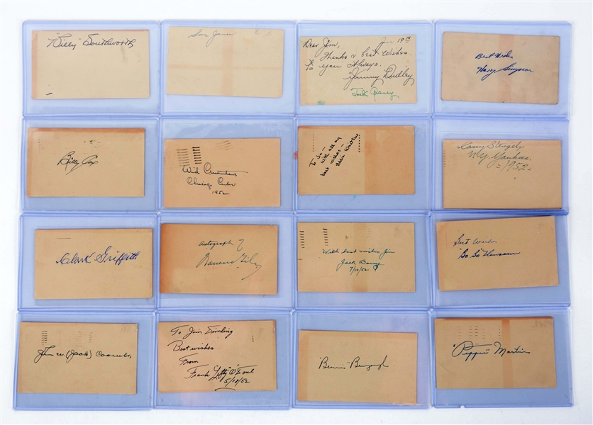 LOT OF 175+: SIGNED GOVERNMENT POSTCARD COLLECTION.